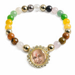Guruji Bracelet for Men & Women | Dhanyog Bracelet | Pyrite, Citrine, Green Aventurine, Hematite, Tiger Eye, Amethyst & Quartz Beads | ATTRACTS Wealth & Prosperity | Pack of 1