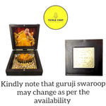 Jai Guruji Swaroop with Charan Swaroop | Guruji Charan Paduka Box | Pack of 1 | Size : Medium