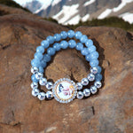 Guru ji Dugri wale Swaroop Braclet of Dark Blue Pearl | Pack of 1 | *** Limited Stock ***