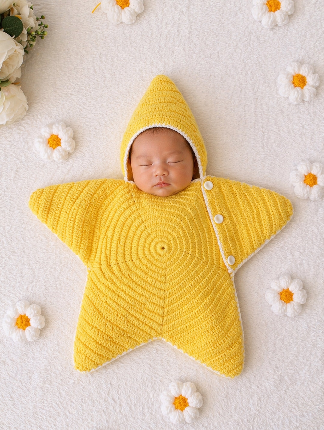 Viral Star Crochet Dress for Photography