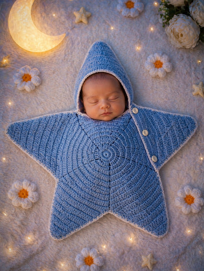 Viral Star Crochet Dress for Photography